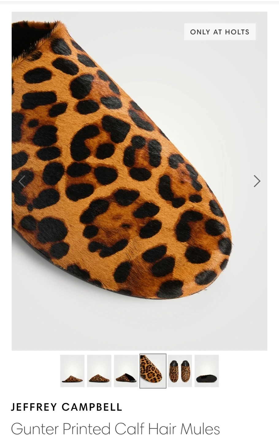 Jeffrey Campbell Gunter Printed Calf Hair Mules - Brand new! - photo 4