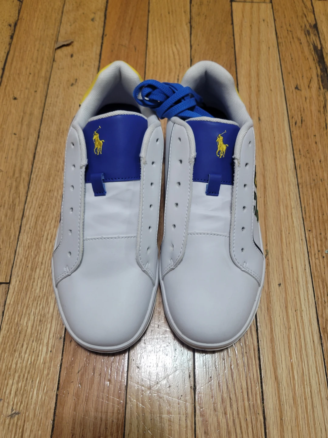 Polo Ralph Lauren Sneakers - White/Blue/Yellow - Size 6 Youth - photo 2