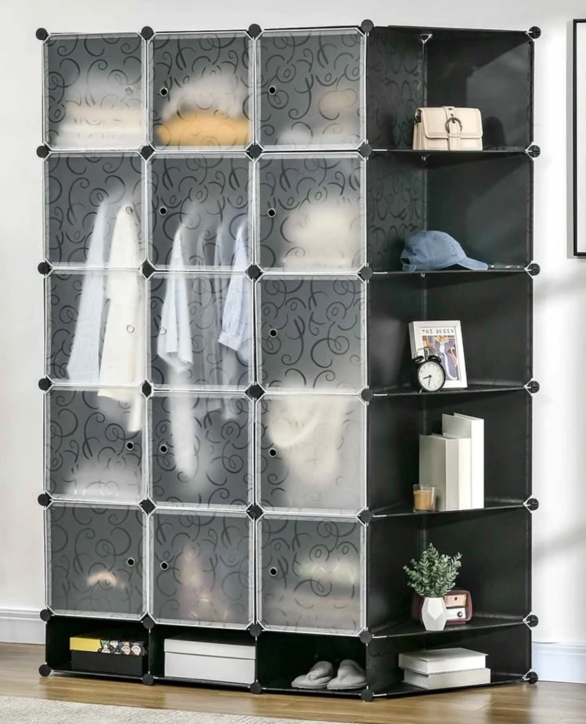 Homcom Cube Storage Organizer Closet W/ Doors