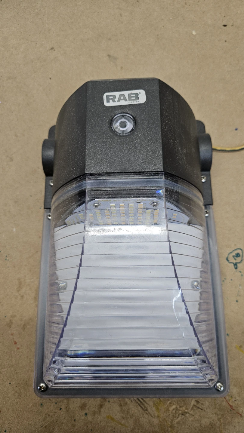 RAB Design LED Wall Pack Light WL-LED26-B-VK-BRZ-DIM-PC-CL