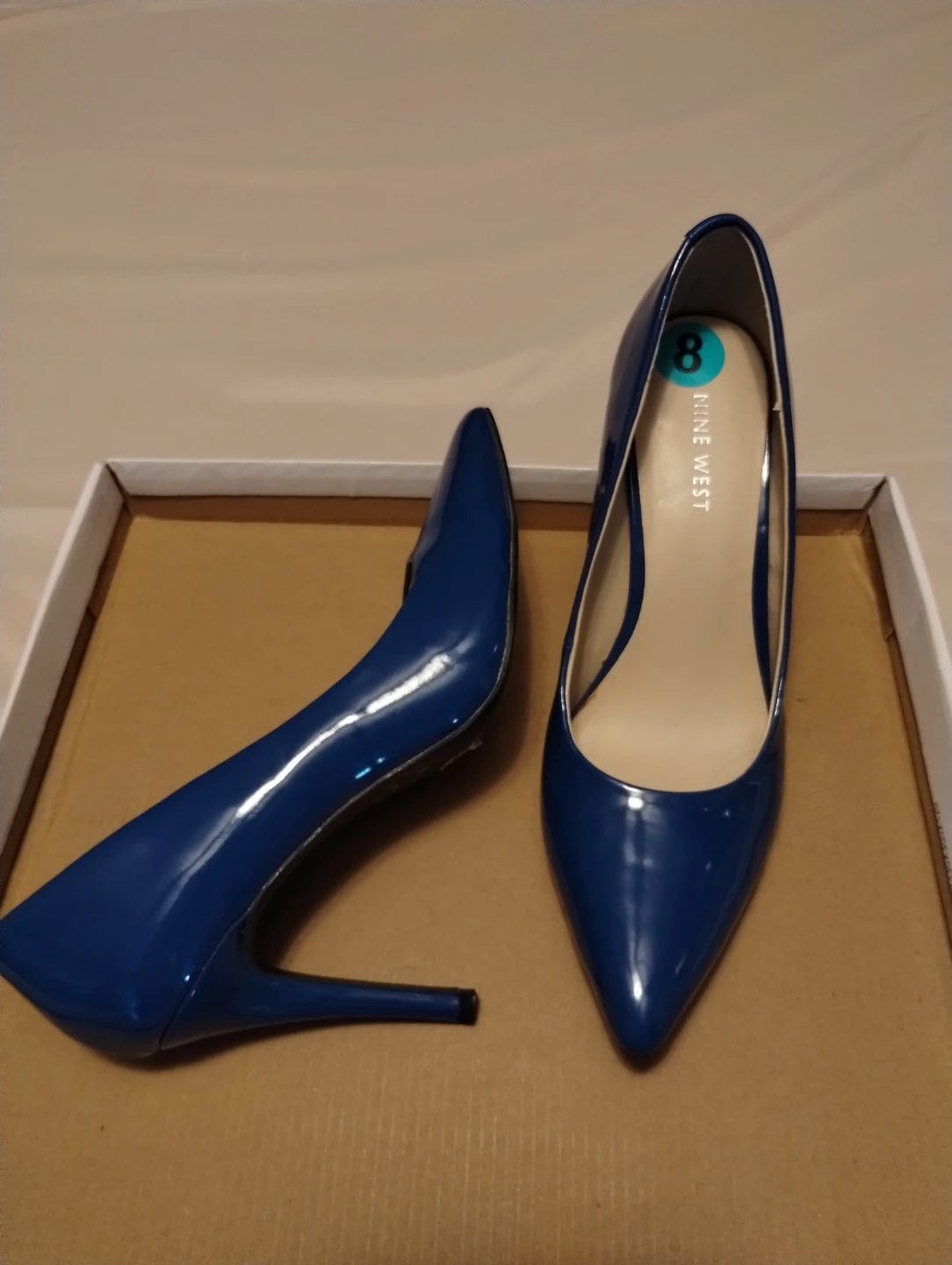 Nine West Women's Blue Pointed Toe Heels Size 8 - photo 2