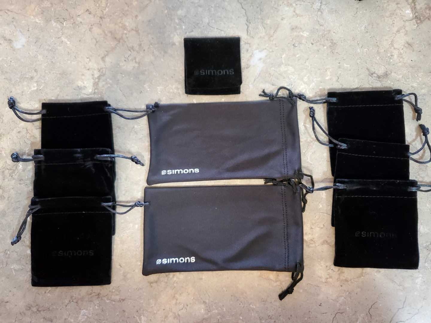 Simons Jewelry Bags - (9 pc)