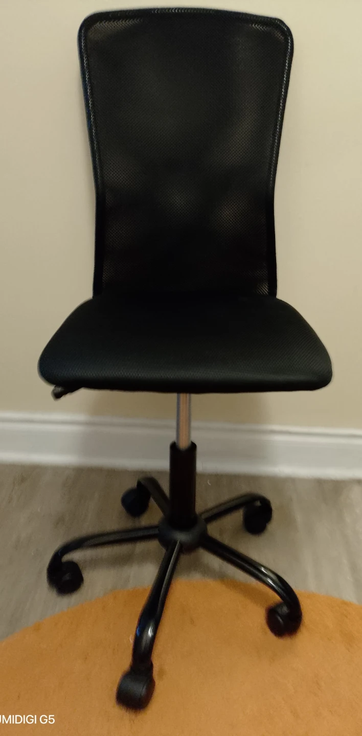 Black Mesh Office Chair with Adjustable Height