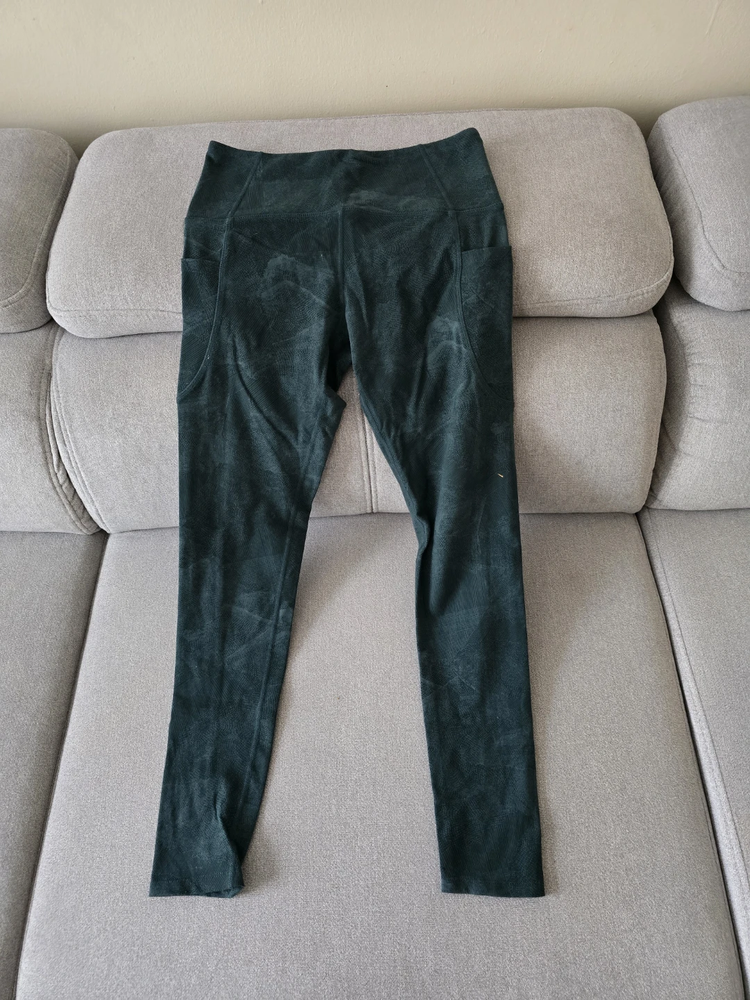 Tuff Athletics Dark Green Corduroy Leggings