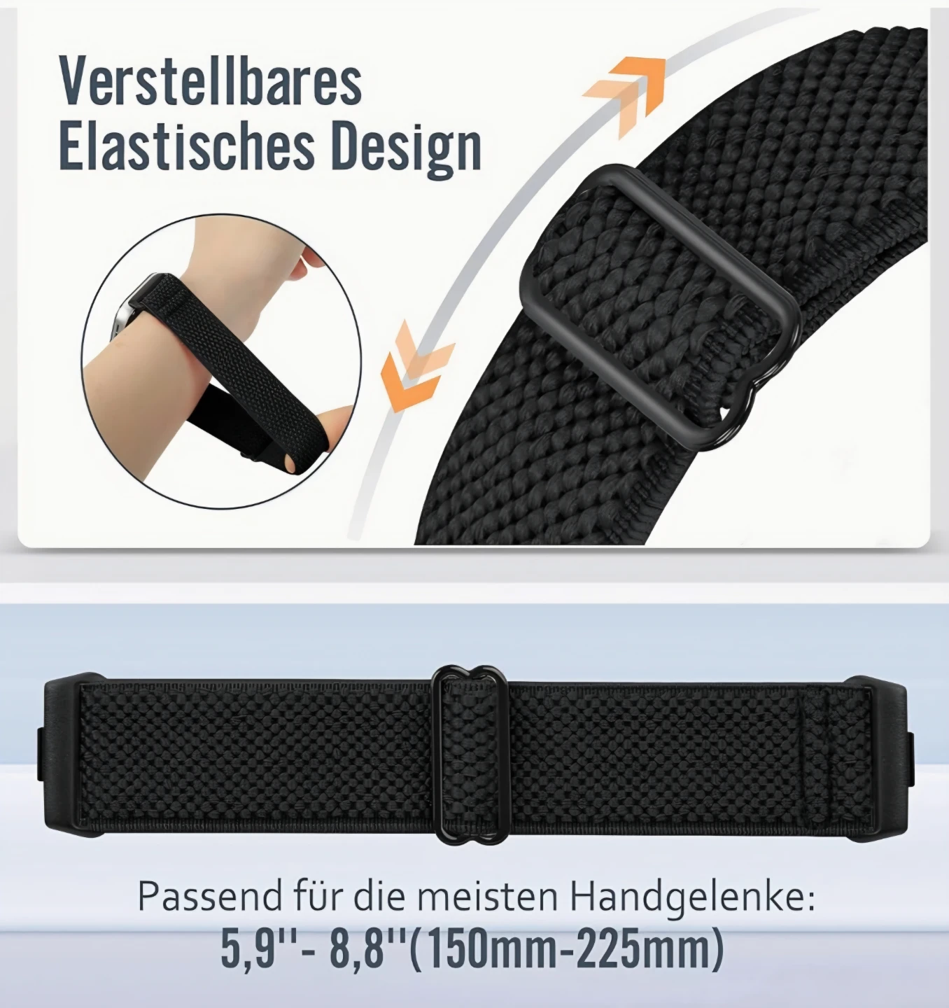 Elastic Nylon Watch Band for Huawei Watch Fit 3,4 and 4 Pro. - photo 4