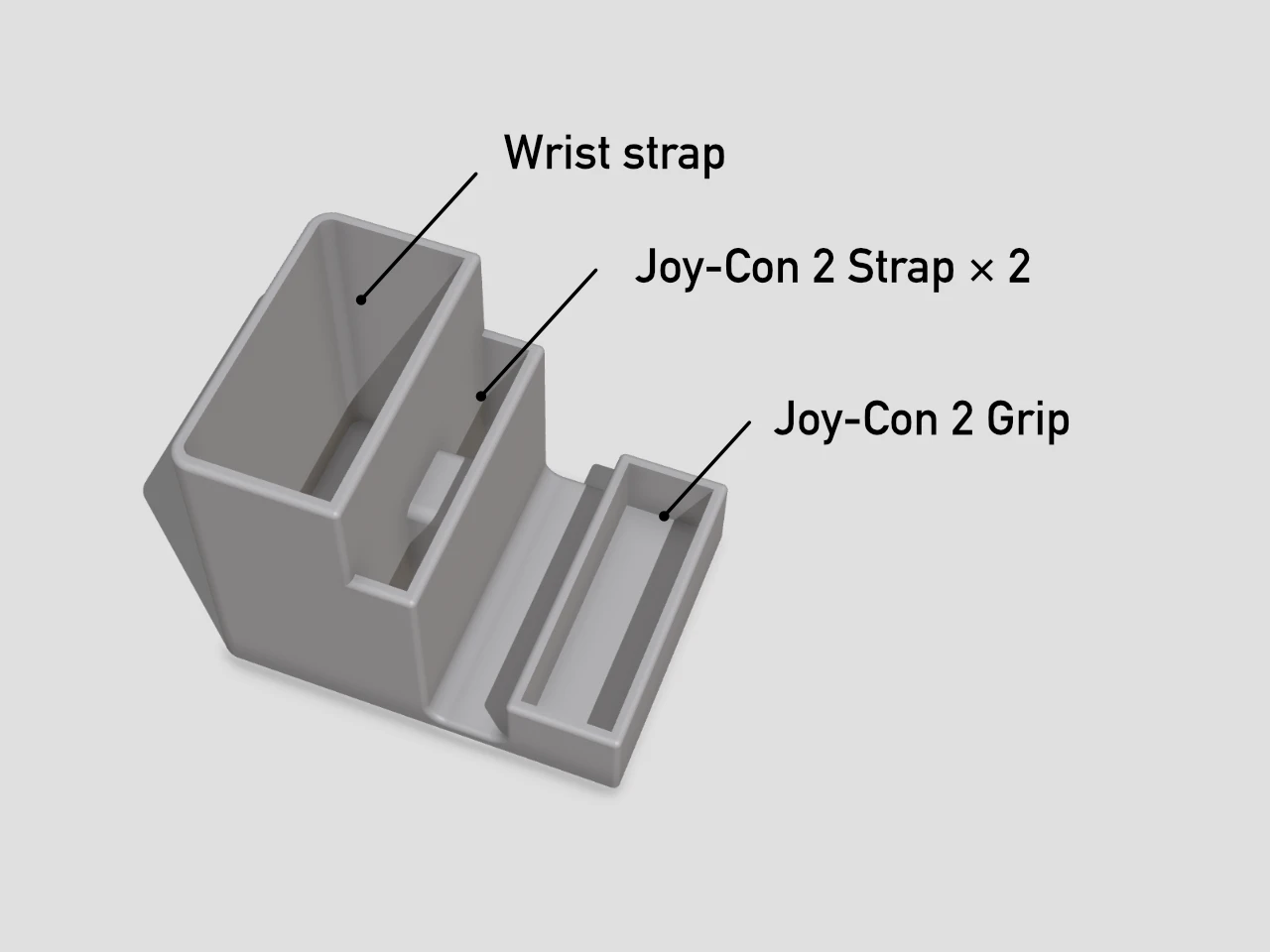Nintendo Switch 2 Joy-Con Grip and Strap Holder - photo 3