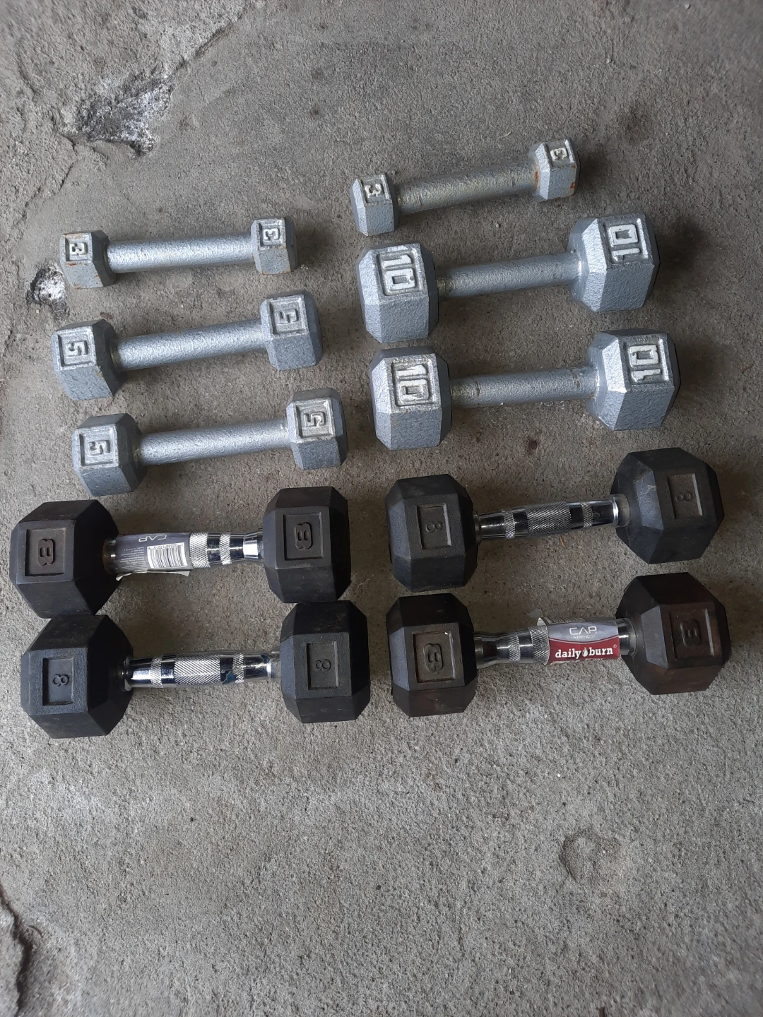 CAP Dumbbells Set (3, 5, 8, 10 lb pairs) - photo 2