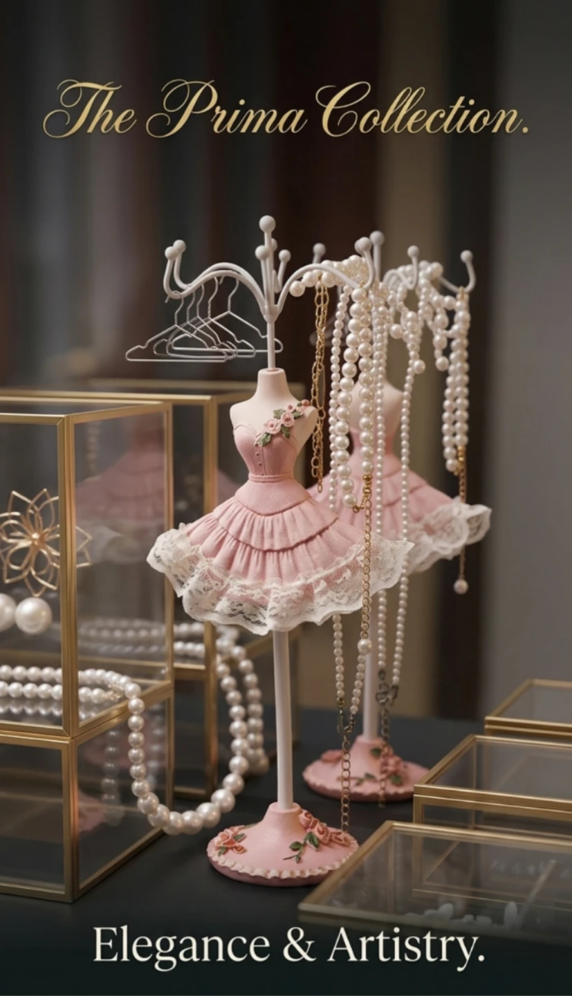 Pink Ballerina Jewelry Holder Stand - photo 3