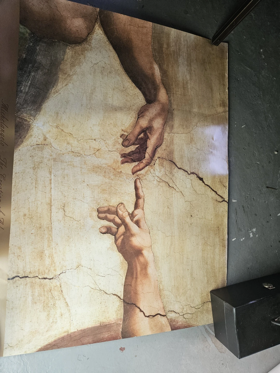 Michelangelo The Creation of Adam Print - photo 3