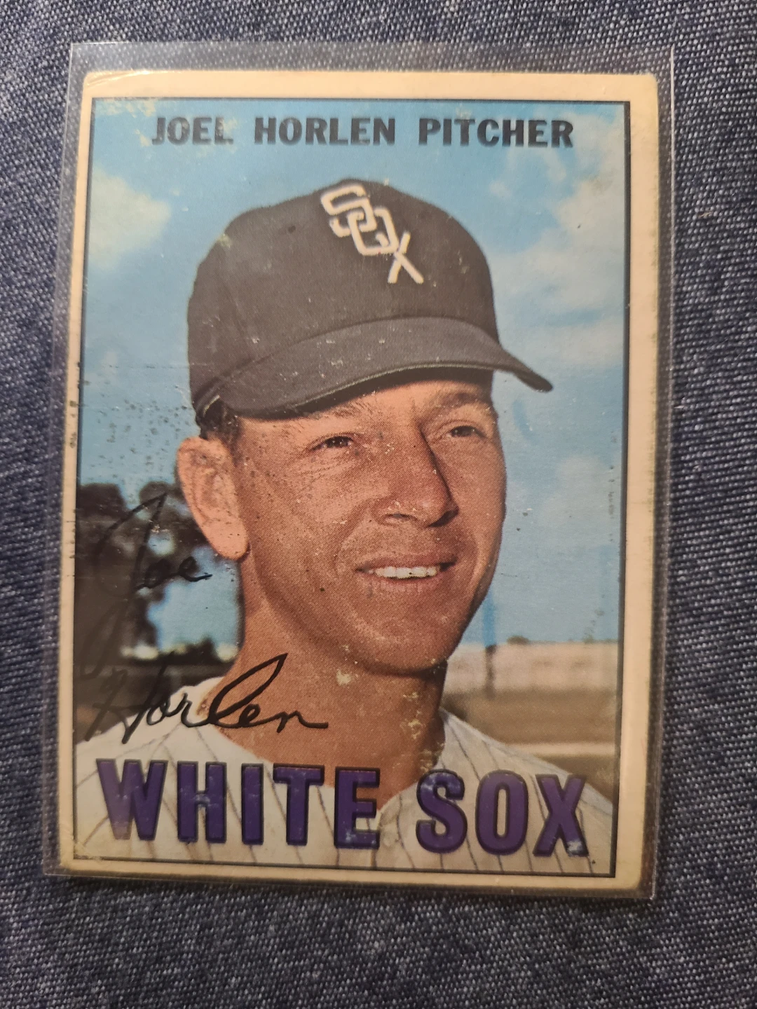 1967 Topps Joel Horlen Chicago White Sox Baseball Card