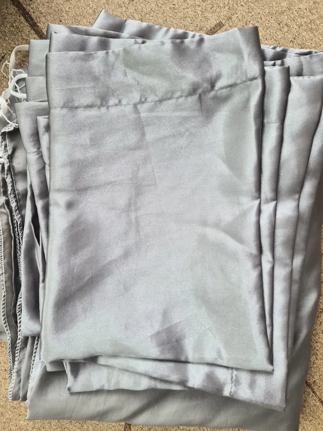Silk blend Bedding Set - Queen Size - Grey - photo 4