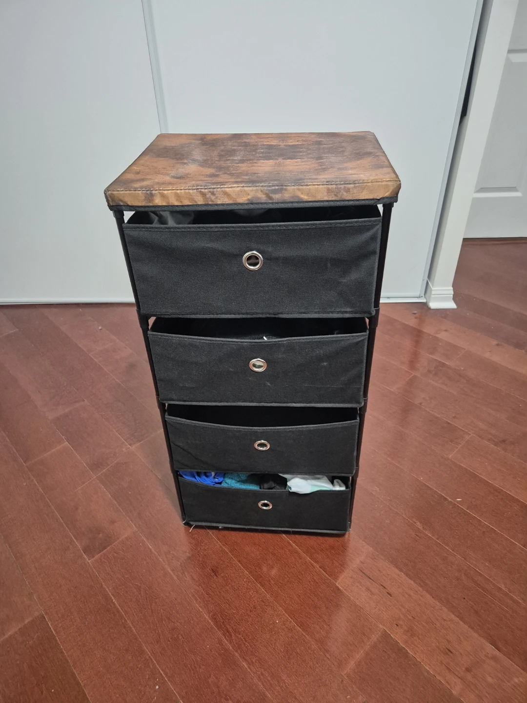 Black 4-Drawer Storage Unit