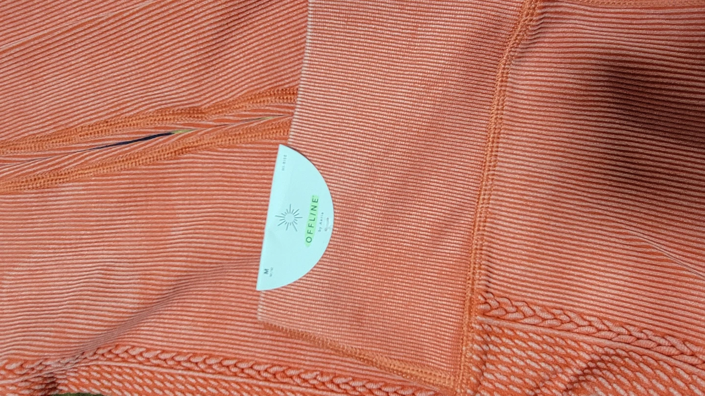 Offline by Aerie Orange Ribbed Leggings
