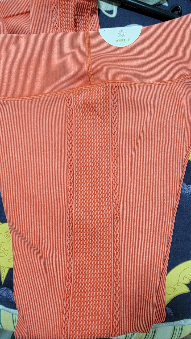 Offline by Aerie Orange Ribbed Leggings - photo 3