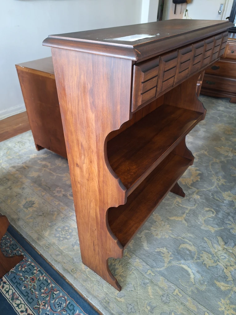 Wooden maple finish Book Shelf / Hutch - photo 3