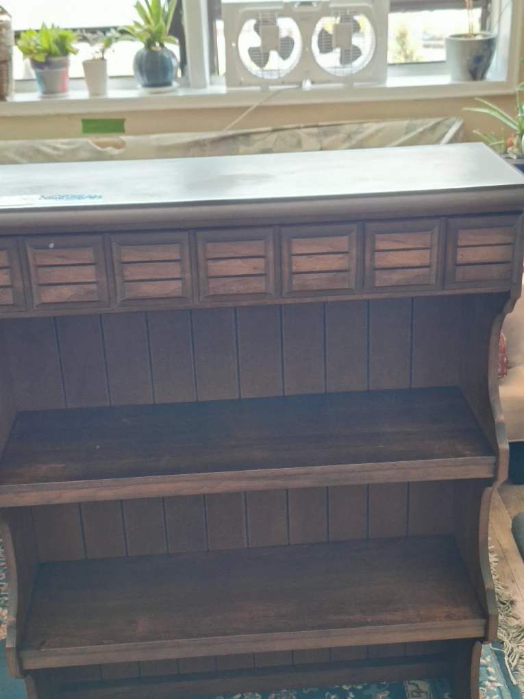 Wooden maple finish Book Shelf / Hutch - photo 5