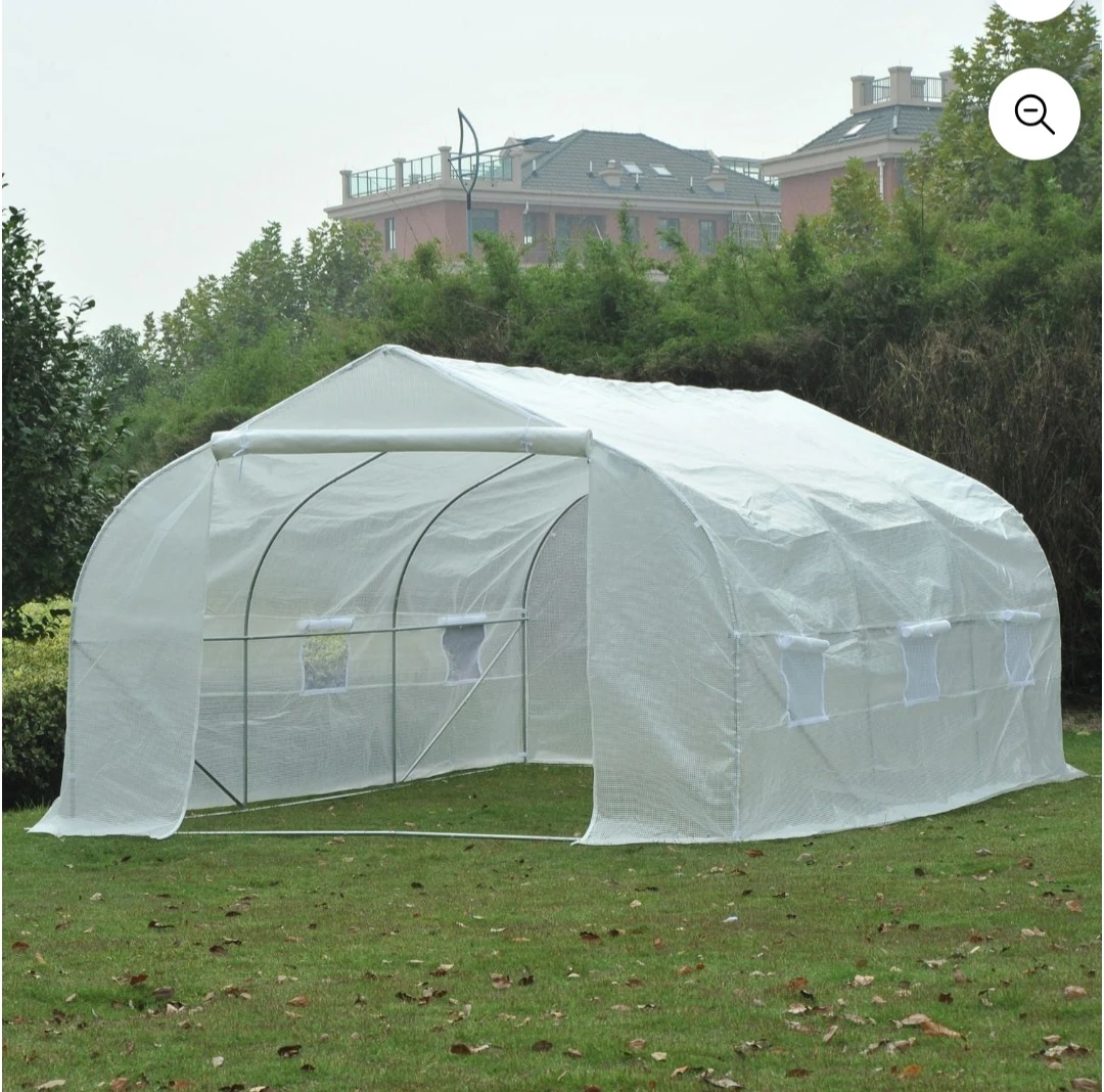10x10 brand-new white cover garden house