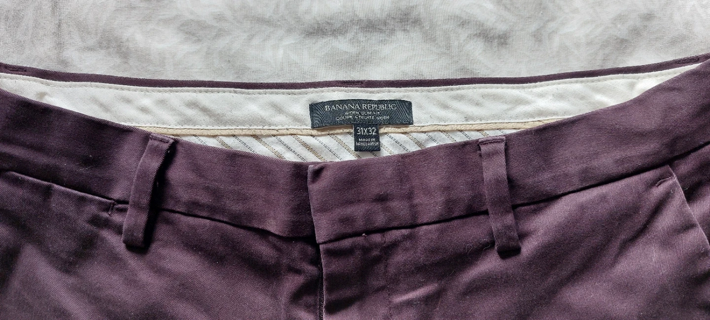 Banana Republic Dark Red maroon Chinos - 31x32 - photo 2