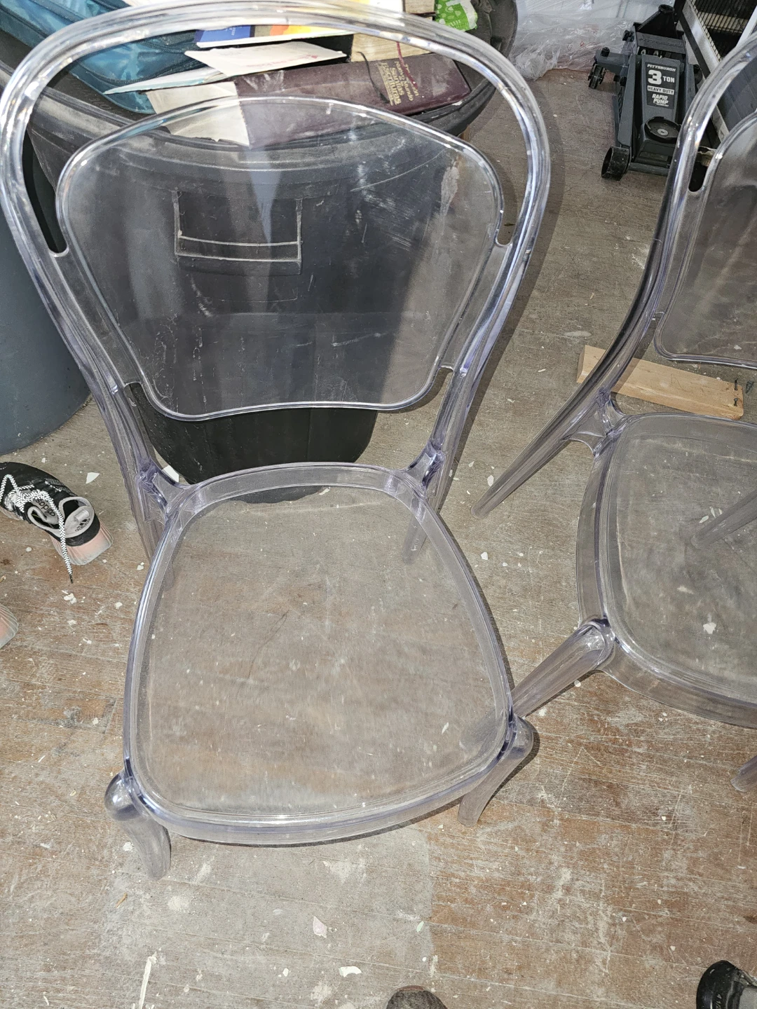 Transparent Ghost Style Dining Chairs (Set of 2) - photo 2