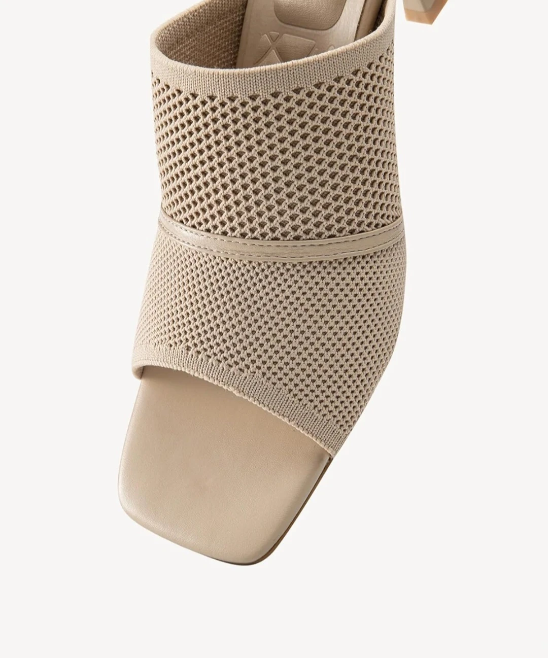NEWBELLA Beige Knit Mules Heels - photo 3