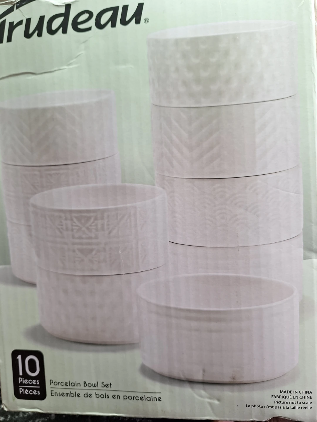 Trudeau 10 Piece Porcelain Bowl Set