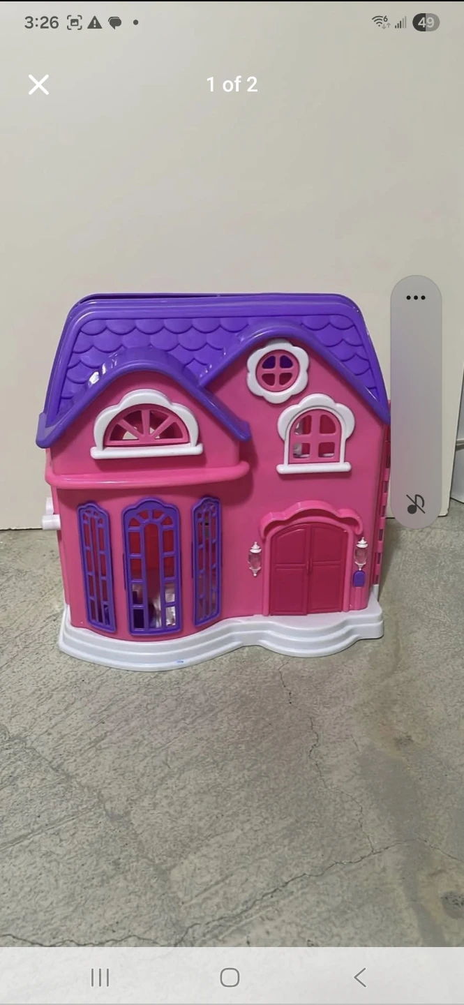 Pink and Purple Toy Dollhouse - photo 2