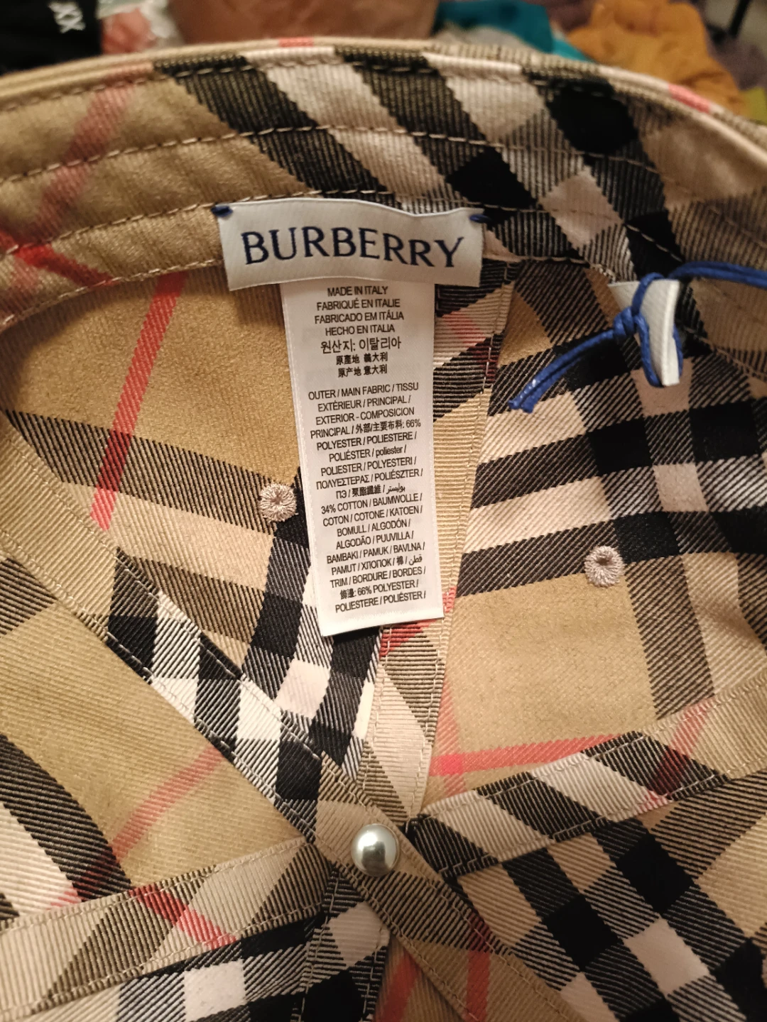 Burberry Haymarket Check Baseball Cap - photo 2