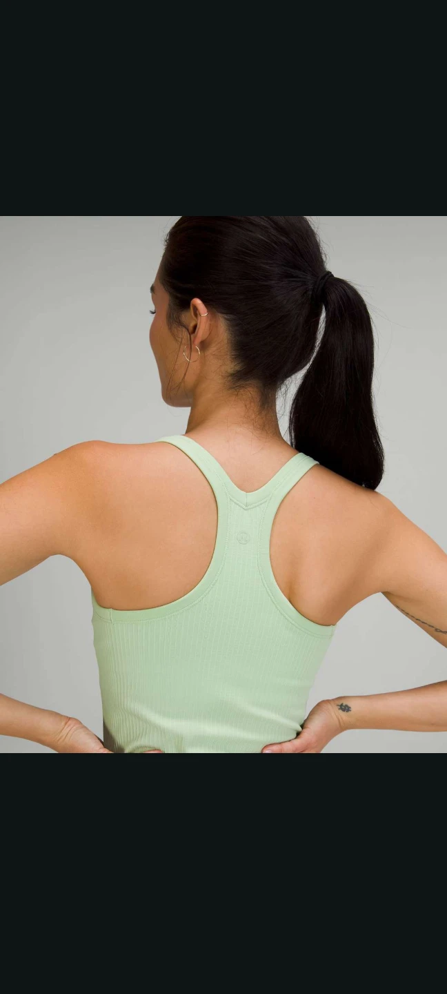 Lululemon Ribbed Tank Top - Light Green - photo 3