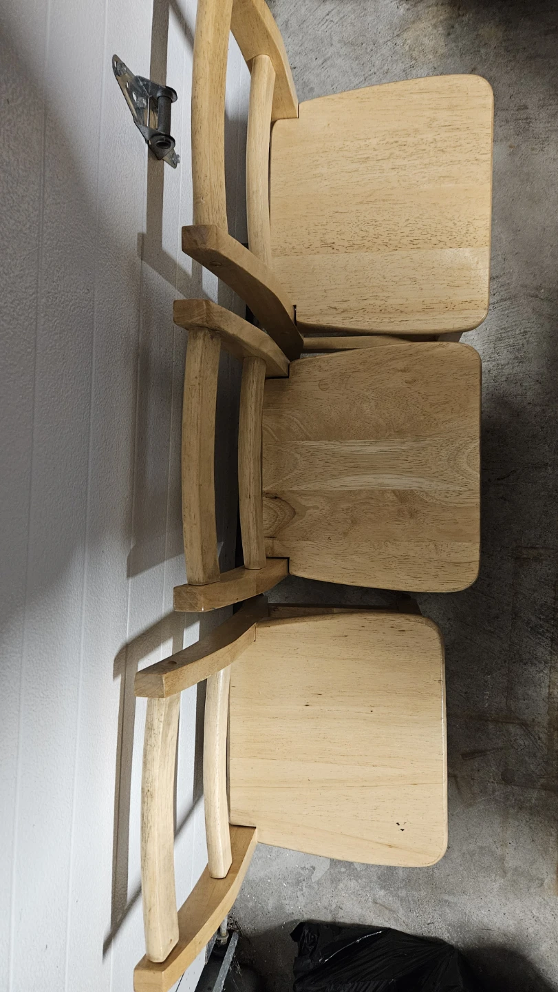 Children's Wooden Chairs - Set of 3 - photo 3