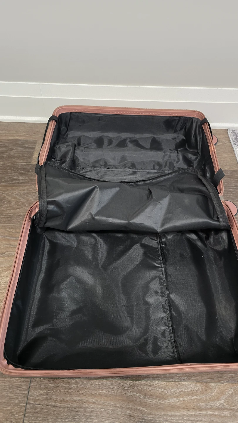 Rose Gold Carry-On Spinner Suitcase – Great Condition - photo 3