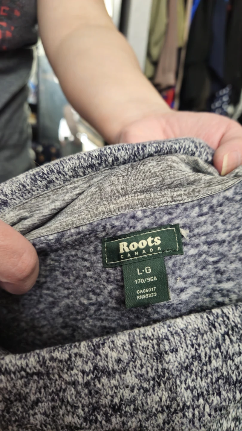 Roots Canada Grey Marled Cowl Neck Sweater - L - photo 3