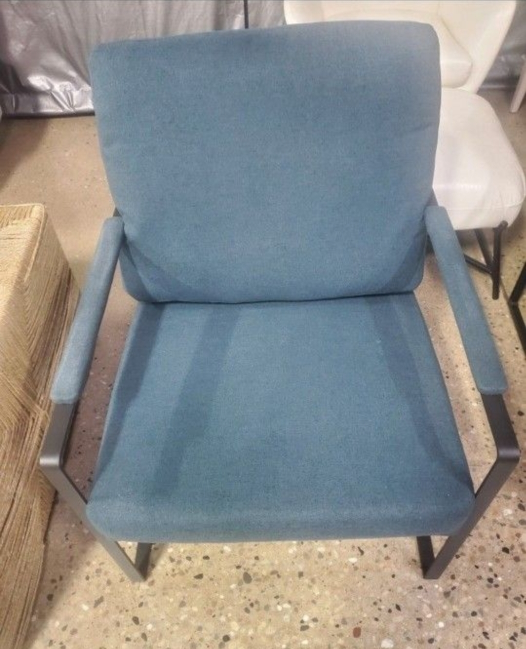 Bluish Gray Middlebrook Designs Upholstered Accent Chair
