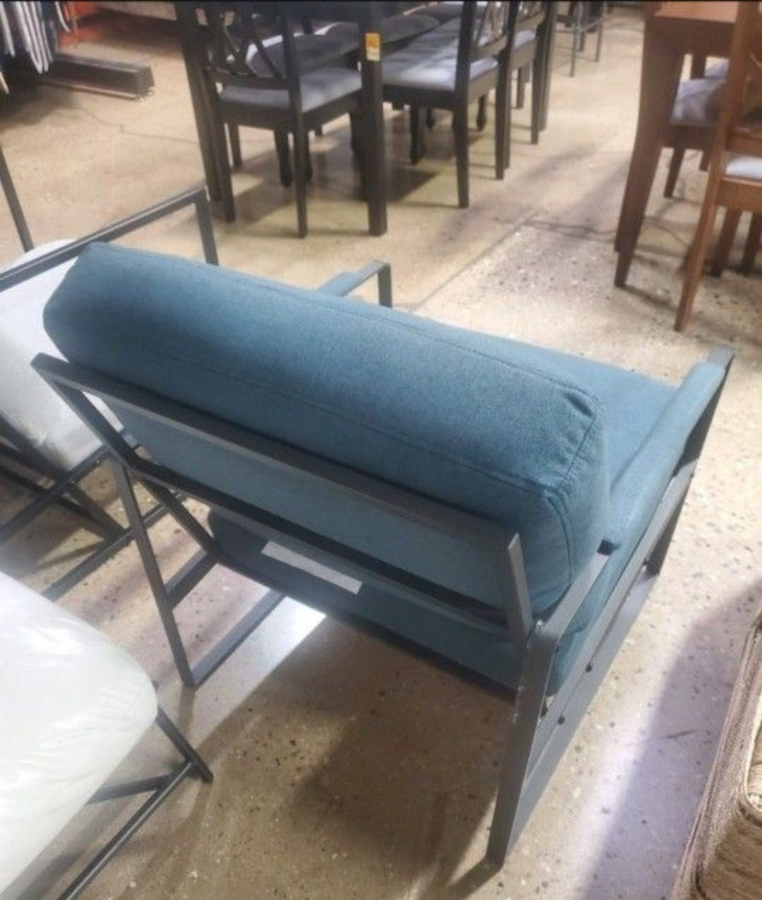 Bluish Gray Middlebrook Designs Upholstered Accent Chair - photo 2