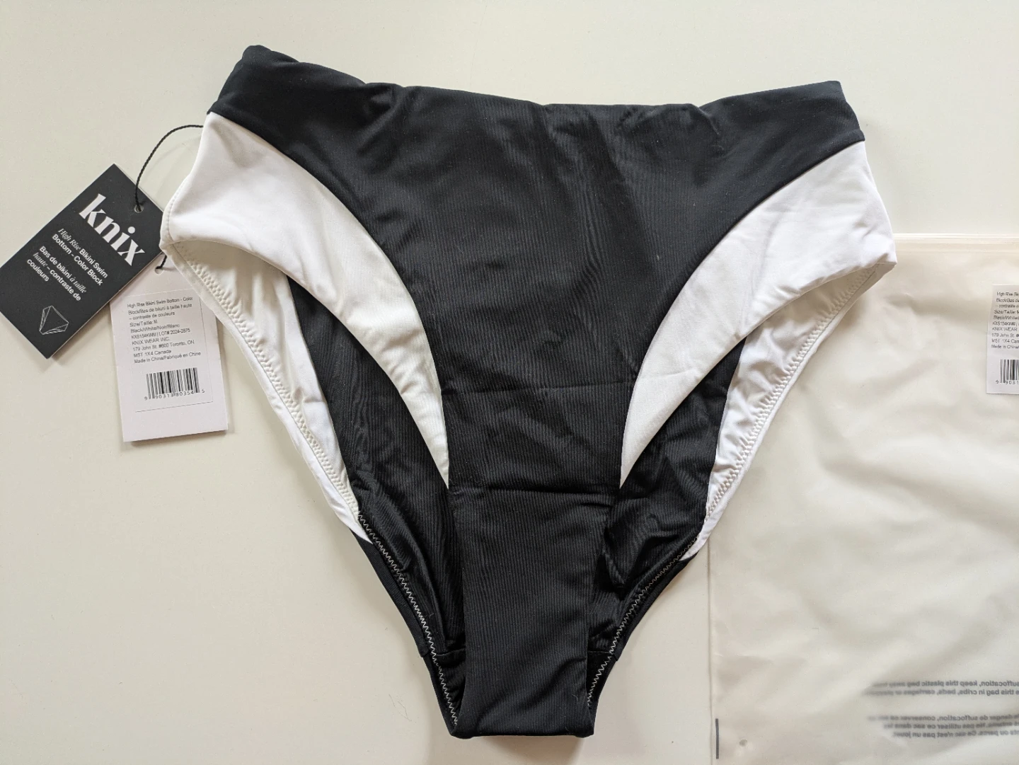 Knix high rise bikini swim bottom medium NEW