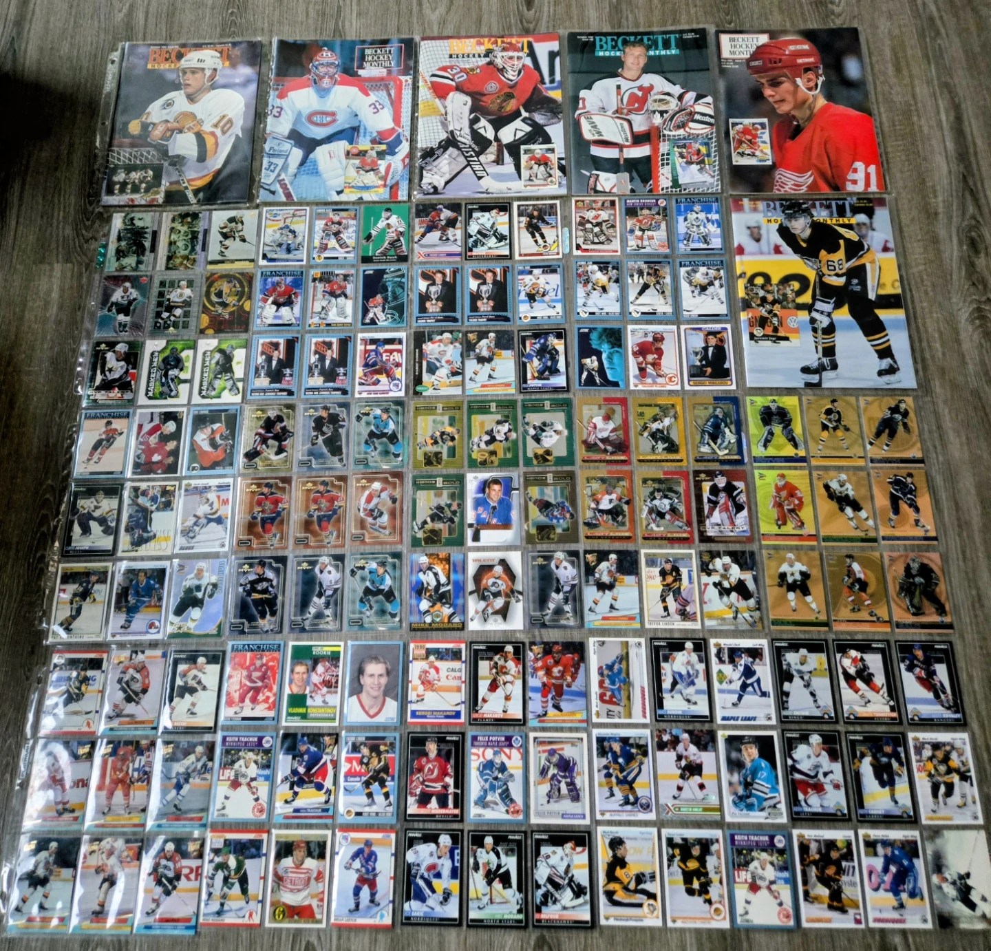 Jagr, Roy, Lemieux, 126 Card, 6 Becketts. Star & Rookie Lot - photo 2