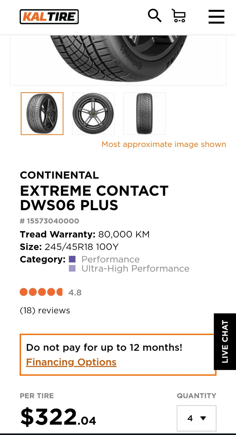 Continental ExtremeContact DWS06 PLUS Tire 245/45R18 100Y