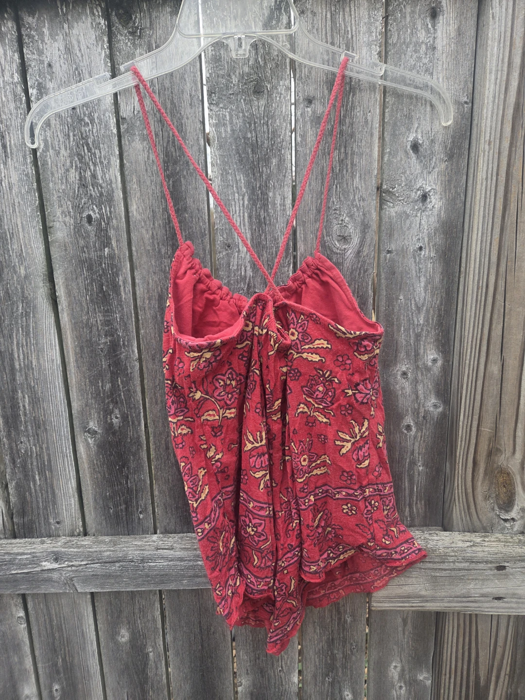 American Eagle Outfitters Red Floral Tank Top M/M - photo 3