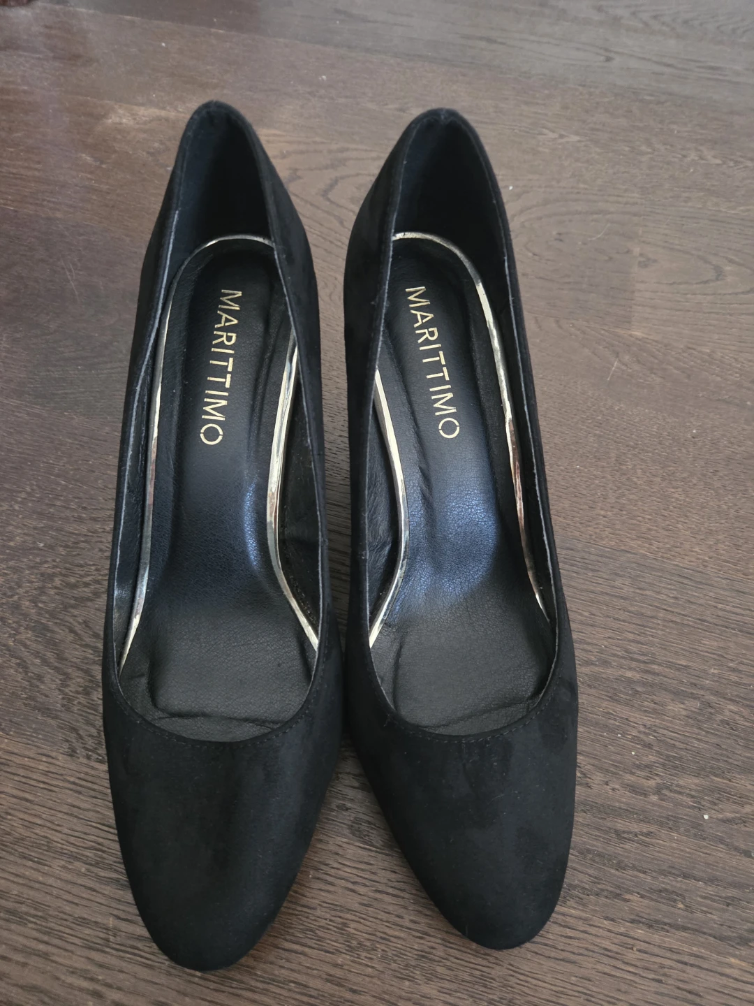 Marittimo Black Suede  Heels