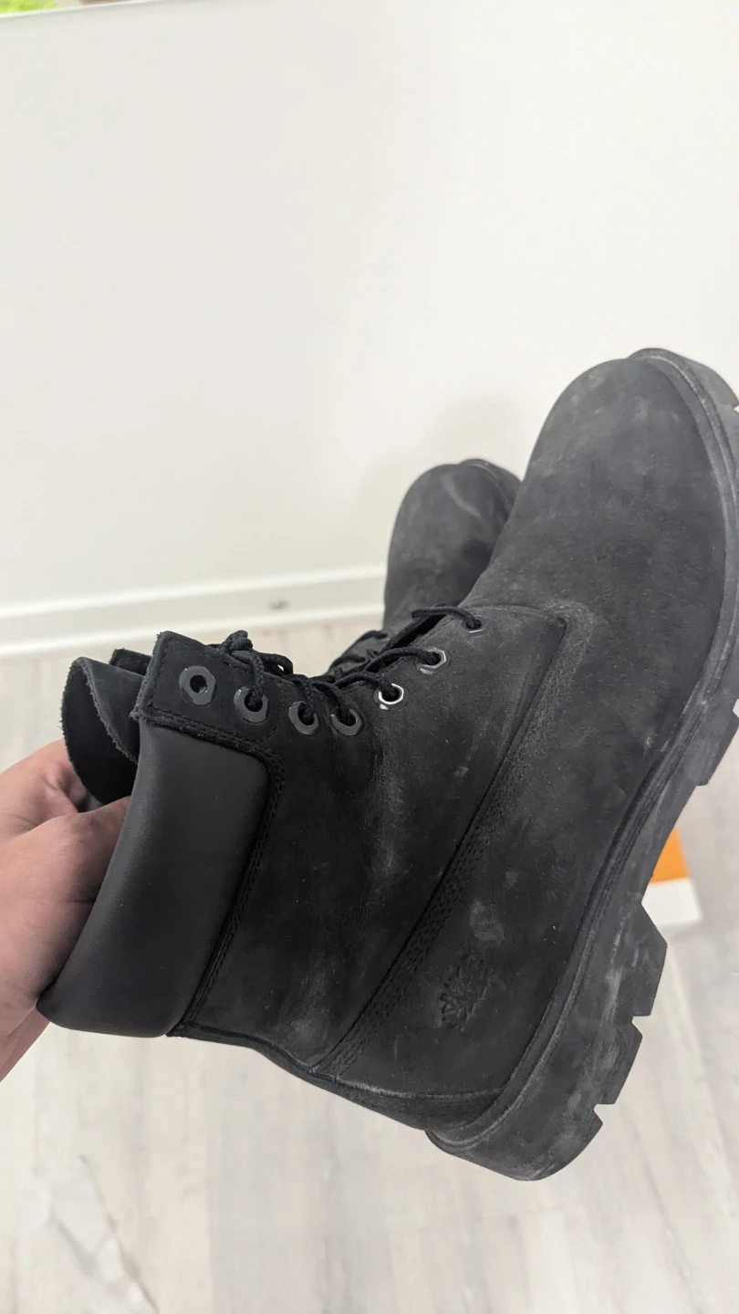 Timberland Black Leather Boots Black (Size 10.5) - photo 2