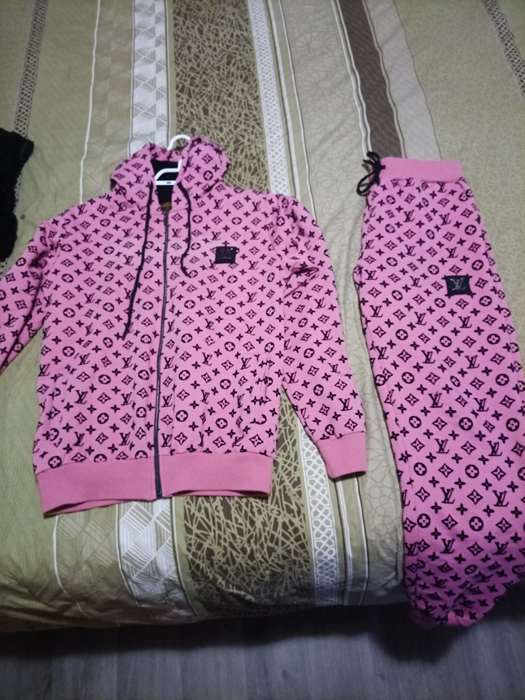 Louis Vuitton Monogram Pink Tracksuit Set