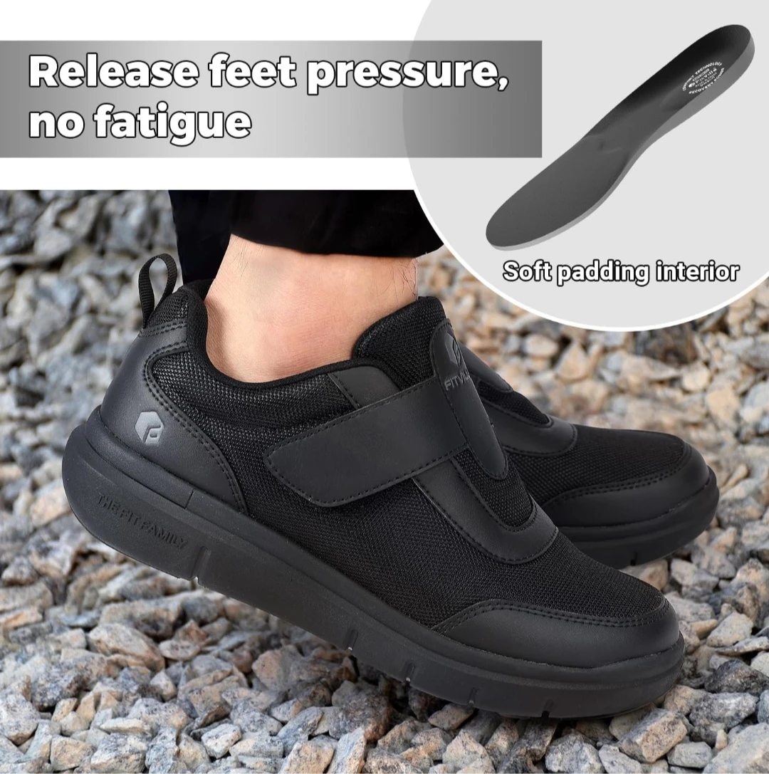 FitVille Shoes for Men Extra Wide Width, Swollen Feet Shoes ...