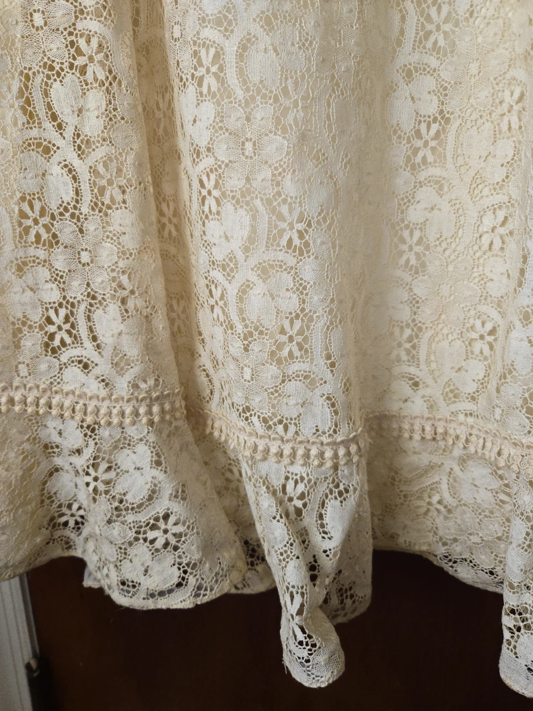 Vintage Cream Lace Maxi Dress - photo 5