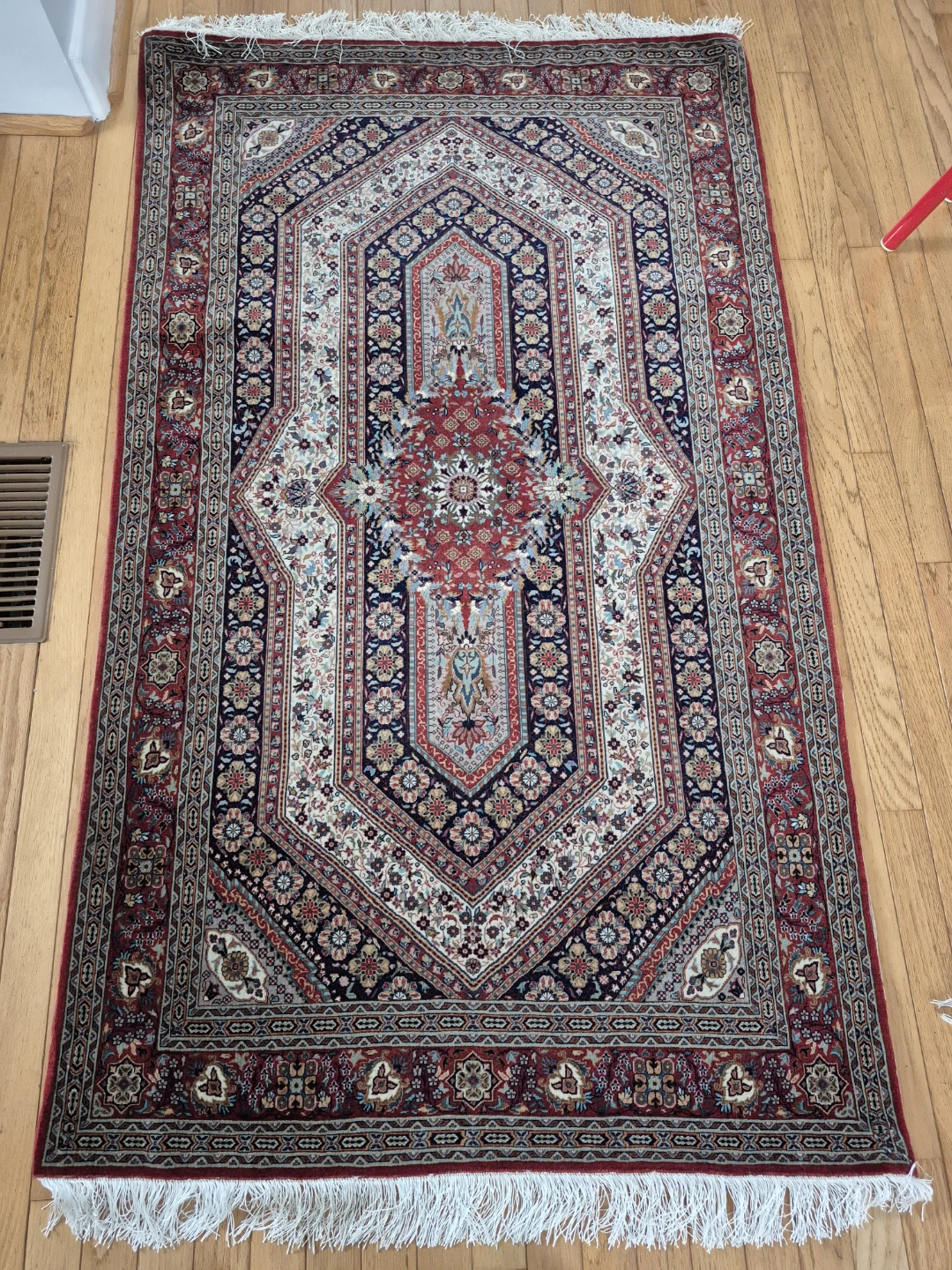 Persian Carpet Imperial Tabriz Rug: 550 knts/sq.in, silk wrp/wft