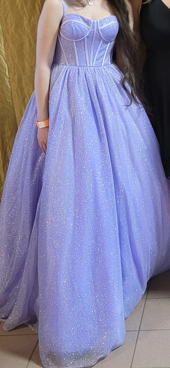 Sparkly Lavender Ball Gown - photo 2