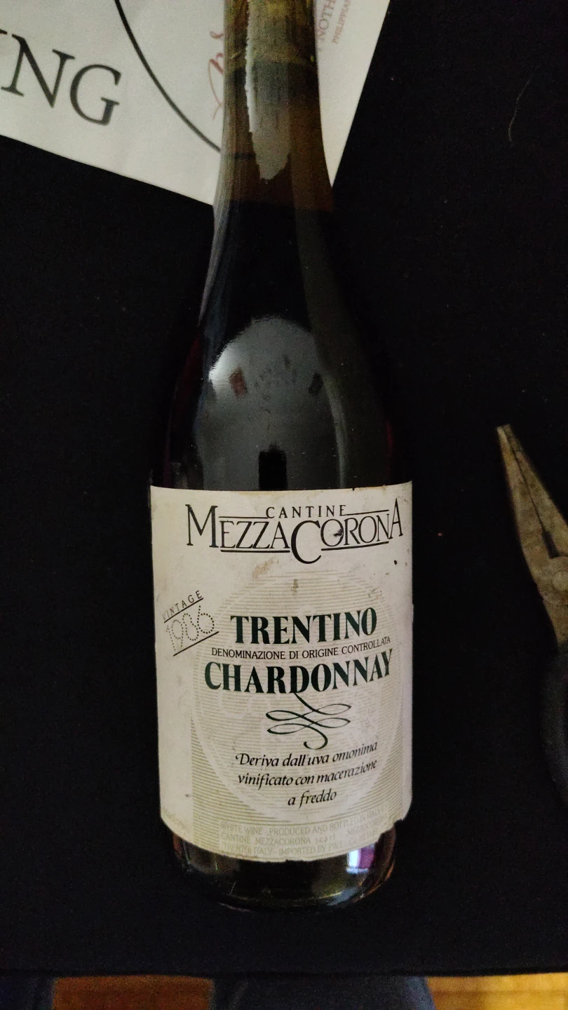 Mezza Corona Trentino Chardonnay 1996 White Wine