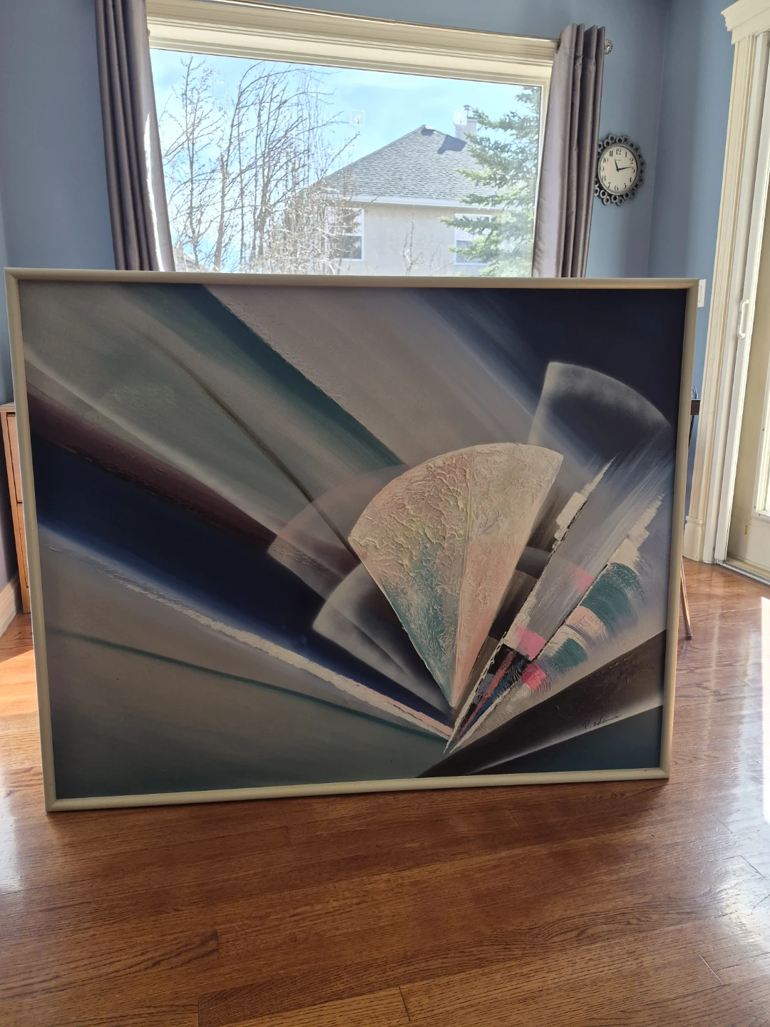 Framed Abstract Art Painting