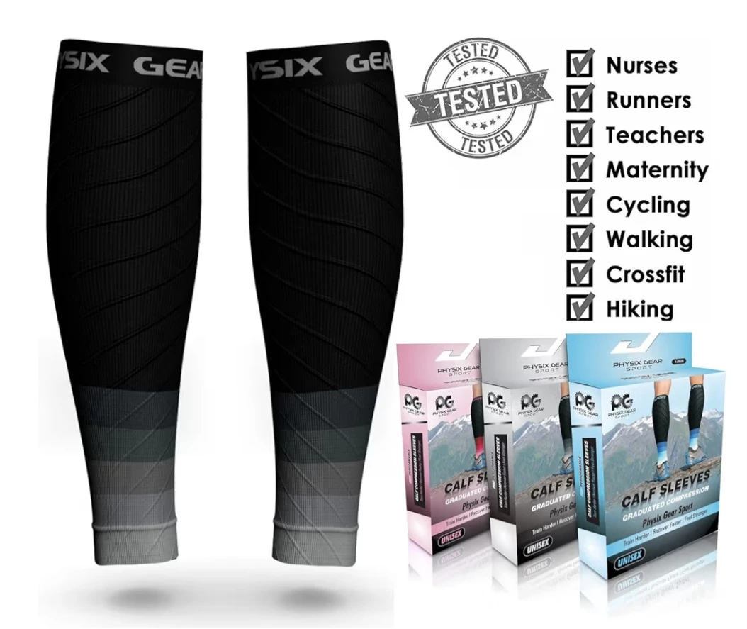 BNIB Physix Gear Sport Calf Compression Sleeves L/XL - photo 3