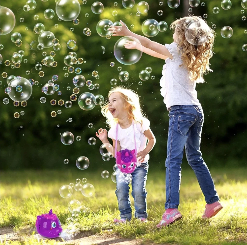 New ArtCreativity Unicorn Bubble Blower Machine Set of 2 - photo 2