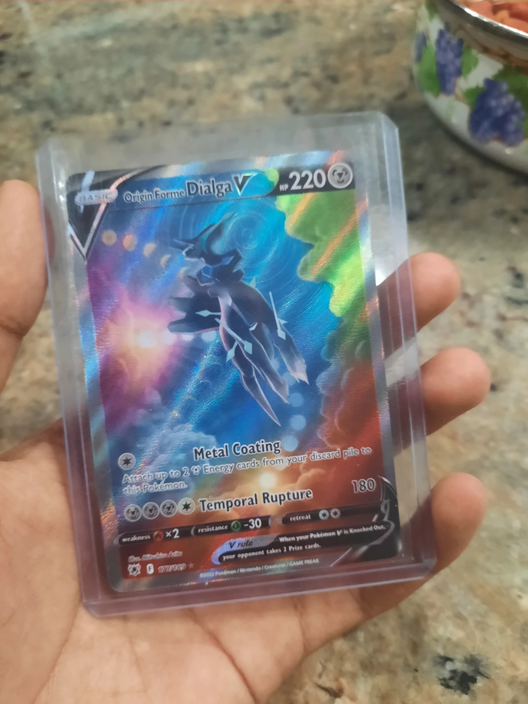 Pokemon Origin Forme Dialga V Card