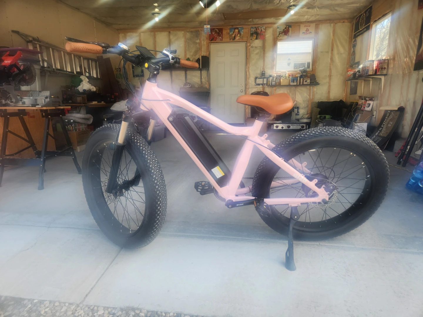 VTUVIA Pink Electric Fat Tire Bike - photo 5